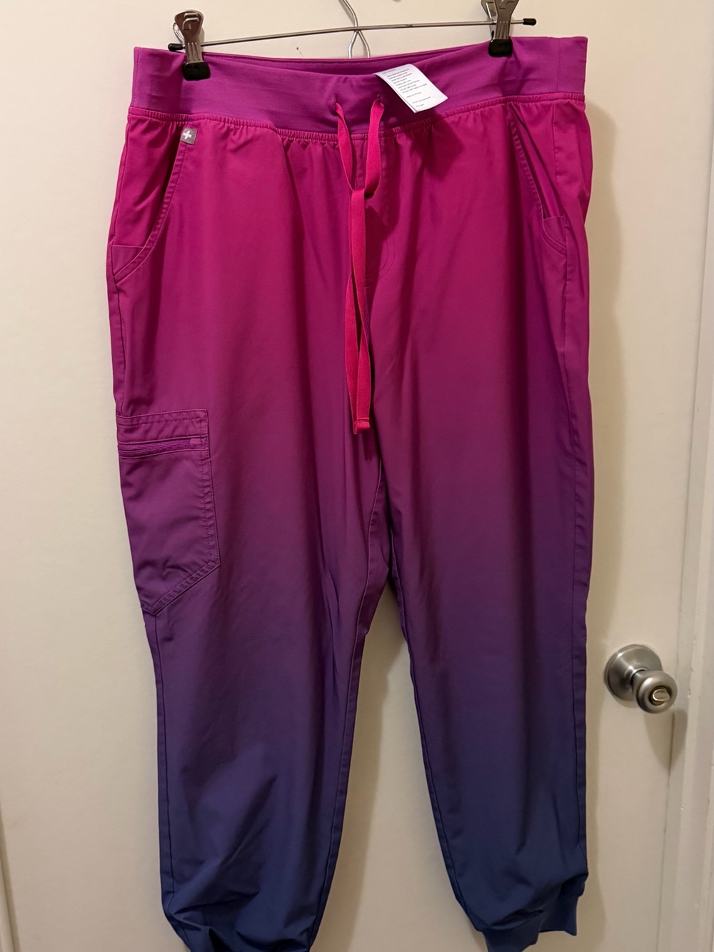 Figs Girls Ombre Pink to Purple Jogger Pants